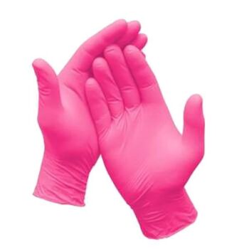 Luva Pink Supermax Nitrilica
