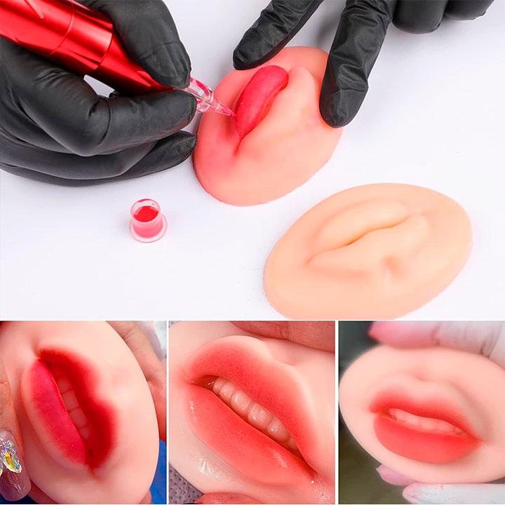 Labios Silicone Realista - Prática / Treino